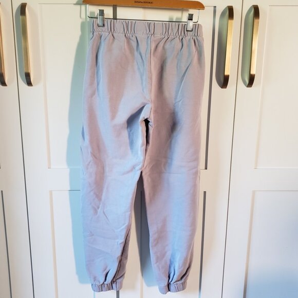 Brandy Melville Sweatpants Womens OS Blue Comfy Fleece Joggers - Picture 3 of 5